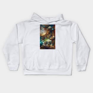 Library of Heaven | National library week | literacy week Kids Hoodie